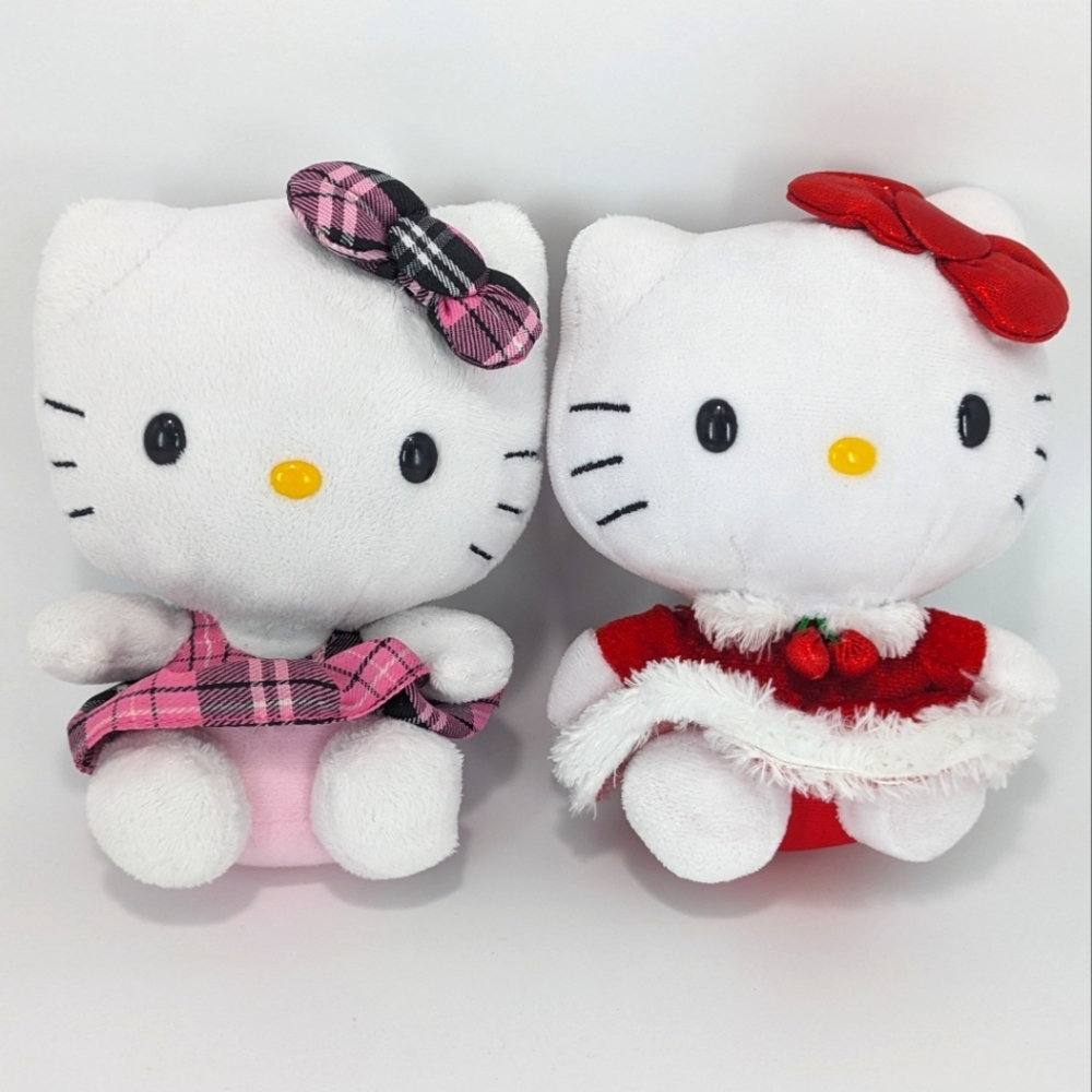 Lot of 2 Ty Hello Kitty Plushies